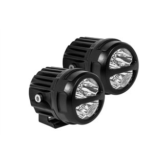 Morimoto | Pro Comp S4-R LED Pods: 2x2 Round / 20W / White / Spot Beam