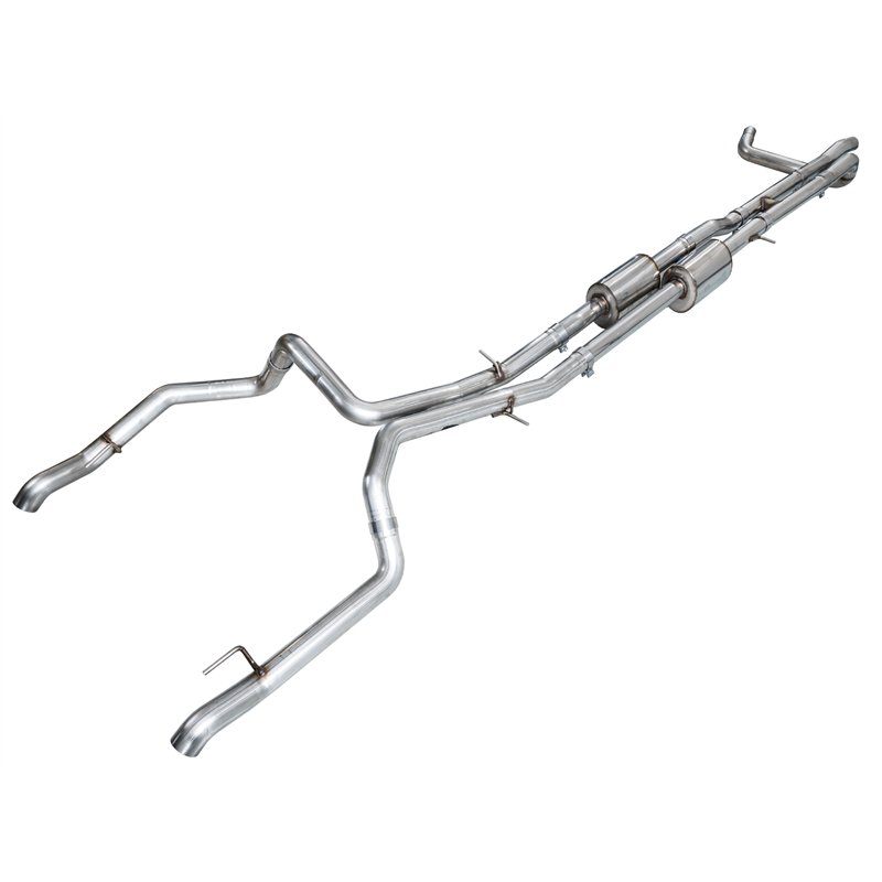 AWE Tuning | 0FG Cat-Back Split Rear Exit Exhaust - Silverado / Sierra 1500 6.2L 2019-2026
