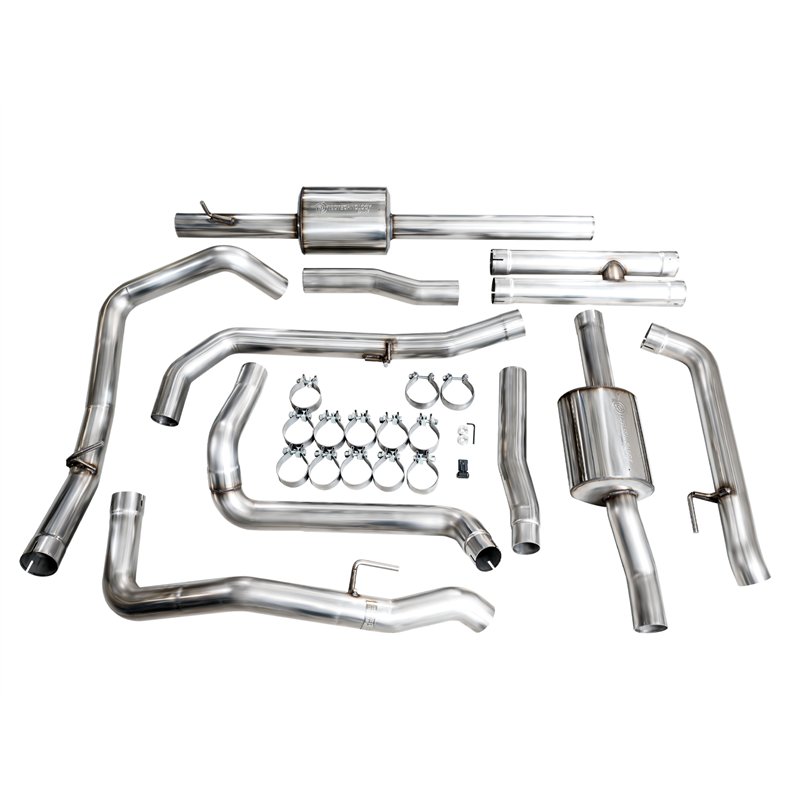 AWE Tuning | 0FG Cat-Back Split Rear Exit Exhaust - Silverado / Sierra 1500 6.2L 2019-2026