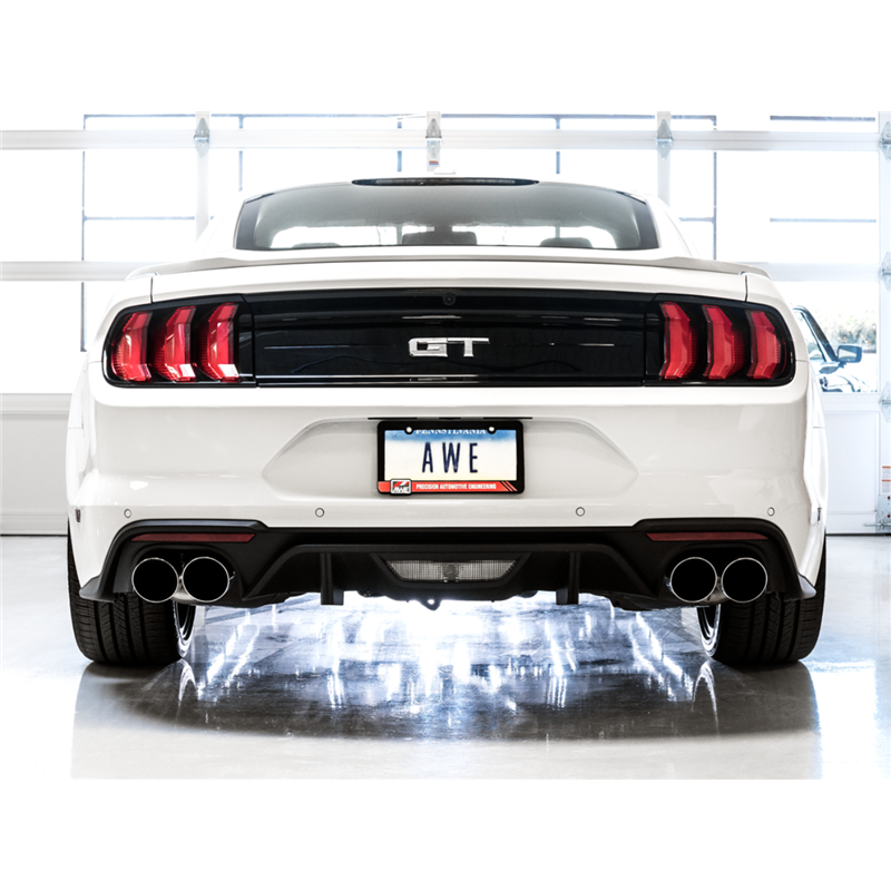 AWE Tuning | SwitchPath Cat-back Exhaust - Mustang Bullitt / GT 5.0L 2018-2023