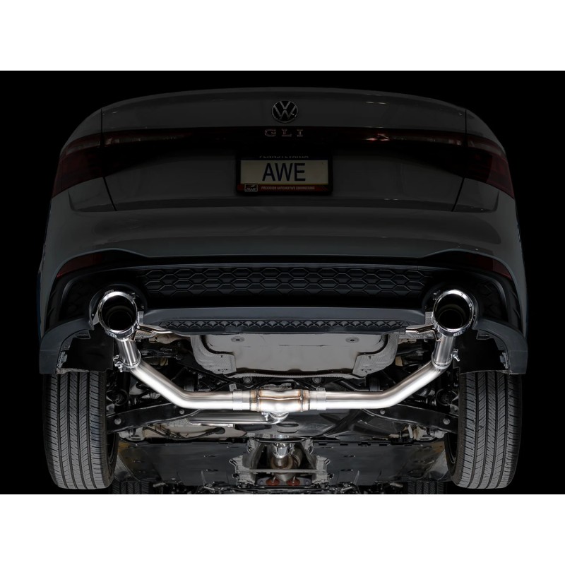 AWE Tuning | Track Cat-Back Exhaust - Jetta GLI MK7.5 2.0T 2022-2026 AWE Tuning Cat-Back Exhausts