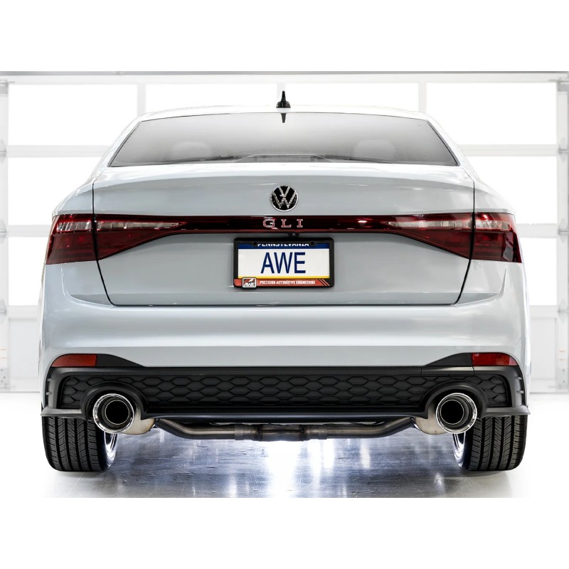 AWE Tuning | Track Cat-Back Exhaust - Jetta GLI MK7.5 2.0T 2022-2026 AWE Tuning Cat-Back Exhausts