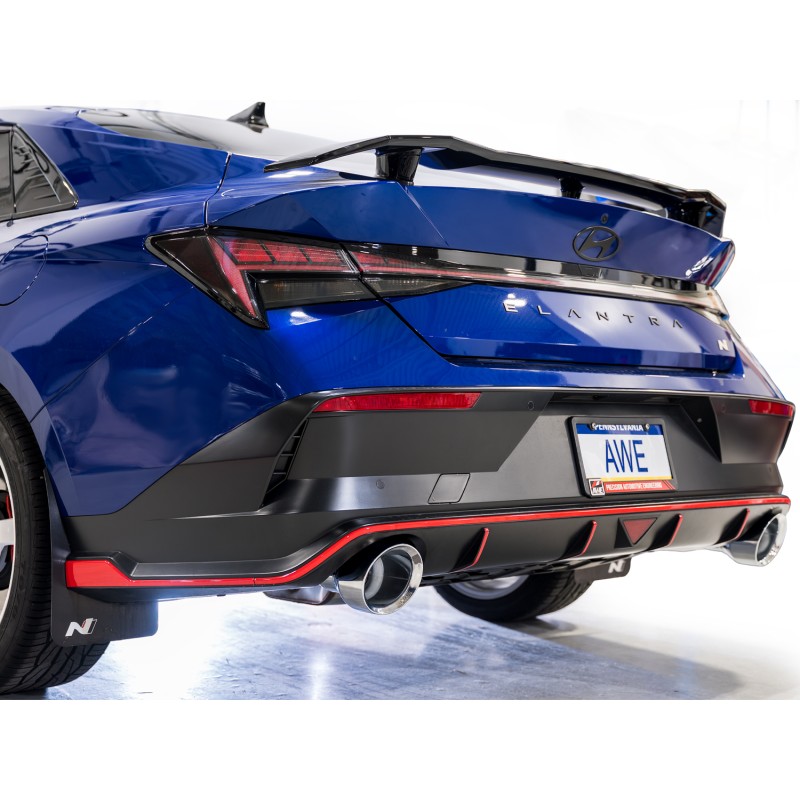 AWE Tuning | Track Cat-Back Exhaust - Elantra N 2.0T 2022-2026 AWE Tuning Cat-Back Exhausts