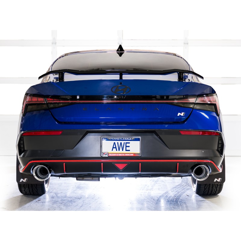 AWE Tuning | Track Cat-Back Exhaust - Elantra N 2.0T 2022-2026 AWE Tuning Cat-Back Exhausts