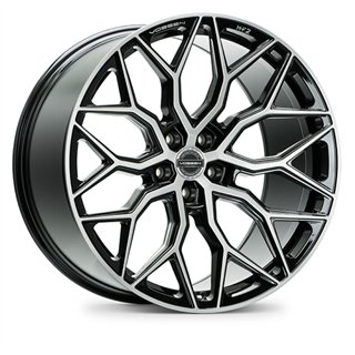 Vossen | HF2 22x12 ET25 - Brushed Gloss Black