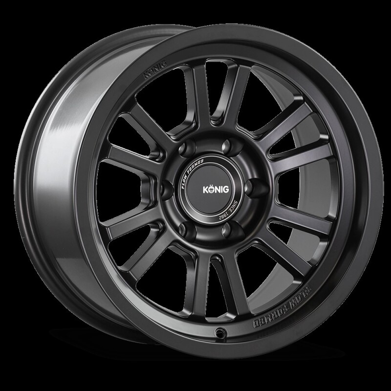Konig | HT1 17x9 ET-12 - Matt Black