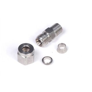 Haltech | 1/4in Stainless Compression Fitting Kit - 1/8in NPT Thread
