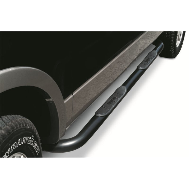 Go Rhino | 4000 Series Side Steps with Mounting Brackets Kit - Black Powder Coat - Tacoma 2.7L / 3.5L / 4.0L 2005-2023