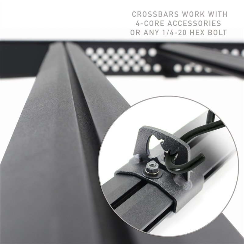 Go Rhino | Ceros Low Profile Roof Rack - Crew Cab Only - Silverado / Sierra 1500 / Limited 2019-2025