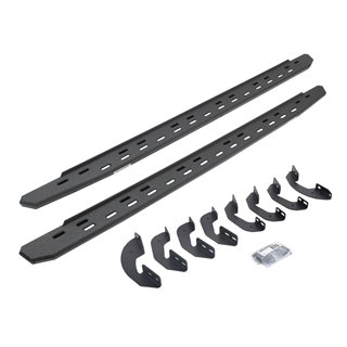 Go Rhino | RB30 Slim Line Running Boards with Brackets Kit - Crew Max Only - Tundra 2007-2021