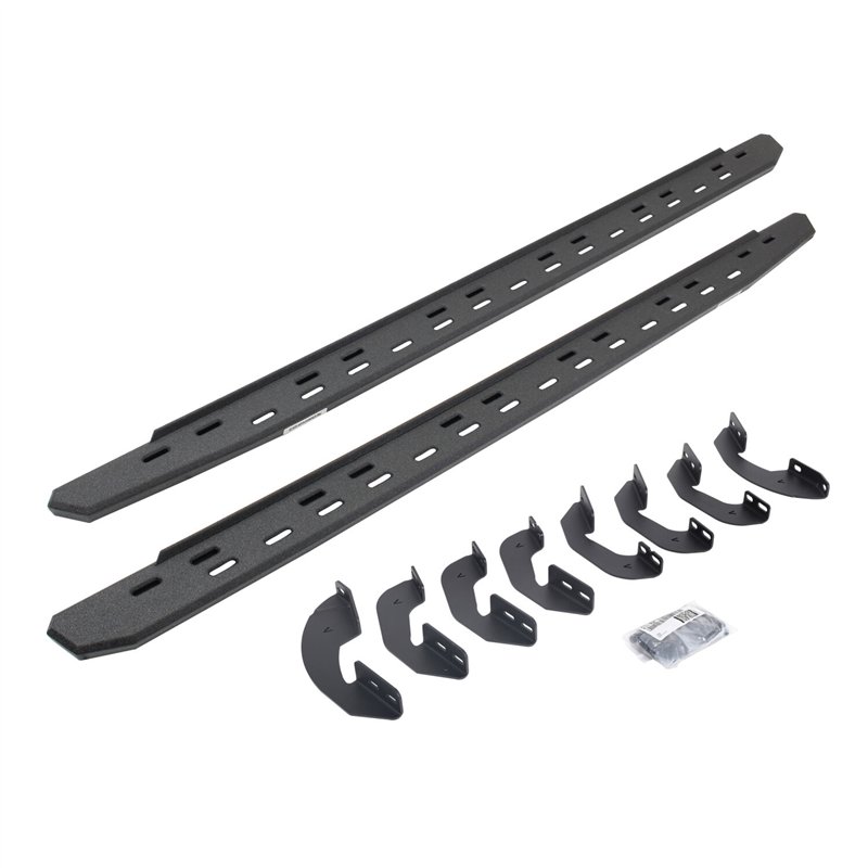 Go Rhino | RB30 Slim Line Running Boards with Brackets Kit - Crew Max Only - Tundra 2007-2021