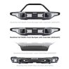 Go Rhino | Rockline Winch-Ready Front Full Width Bumper For Ford Bronco - Bronco 2.3T / 2.7T / 3.0T 2021-2024