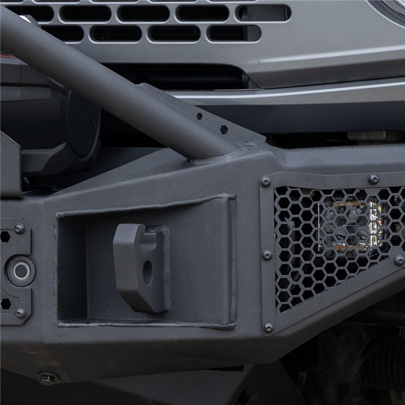 Go Rhino | Rockline Winch-Ready Front Full Width Bumper With Overrider For Ford Bronco - Bronco 2.3T / 2.7T / 3.0T 2021-2024
