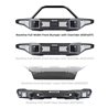 Go Rhino | Rockline Winch-Ready Front Full Width Bumper With Overrider For Ford Bronco - Bronco 2.3T / 2.7T / 3.0T 2021-2024