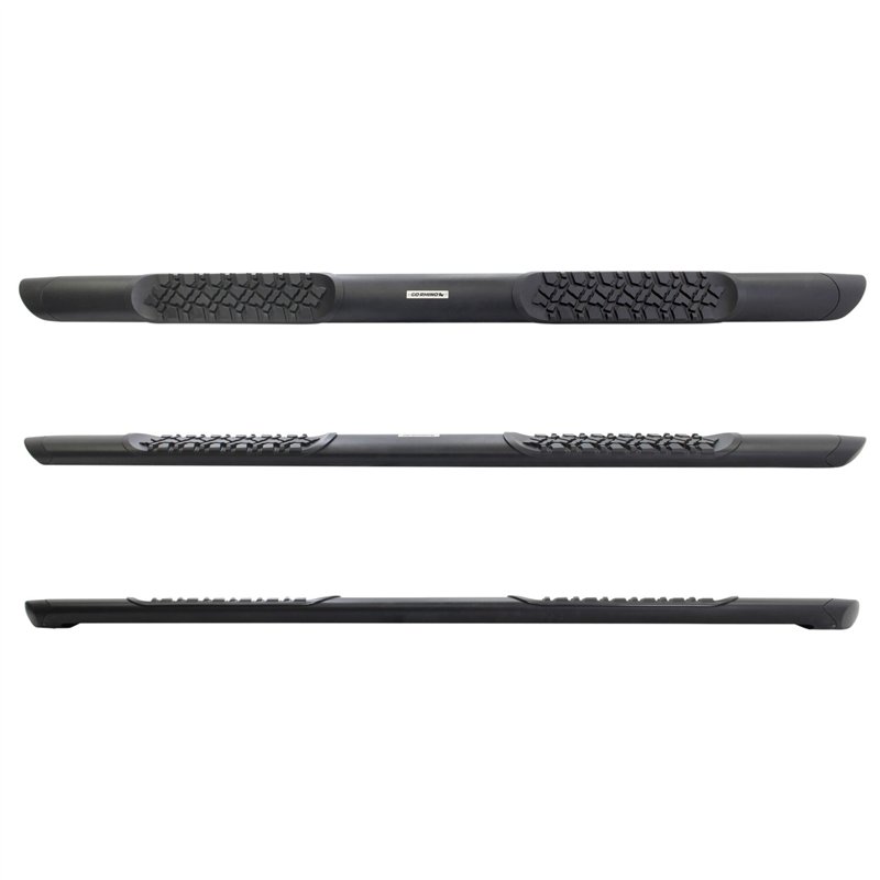 Go Rhino | V-Series V3 Aluminum Side Steps with Mounting Brackets Kit - TextBlack -Crew Max - Tundra 2007-2021