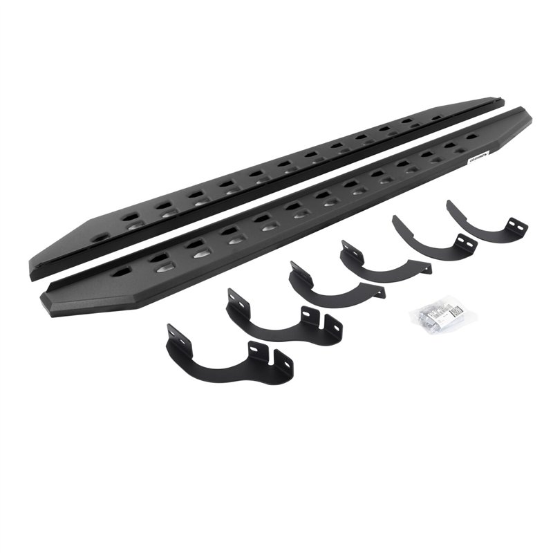 Go Rhino | RB20 Slim Line Running Boards with Mounting Brackets Kit - 4Runner 4.0L 2014-2024