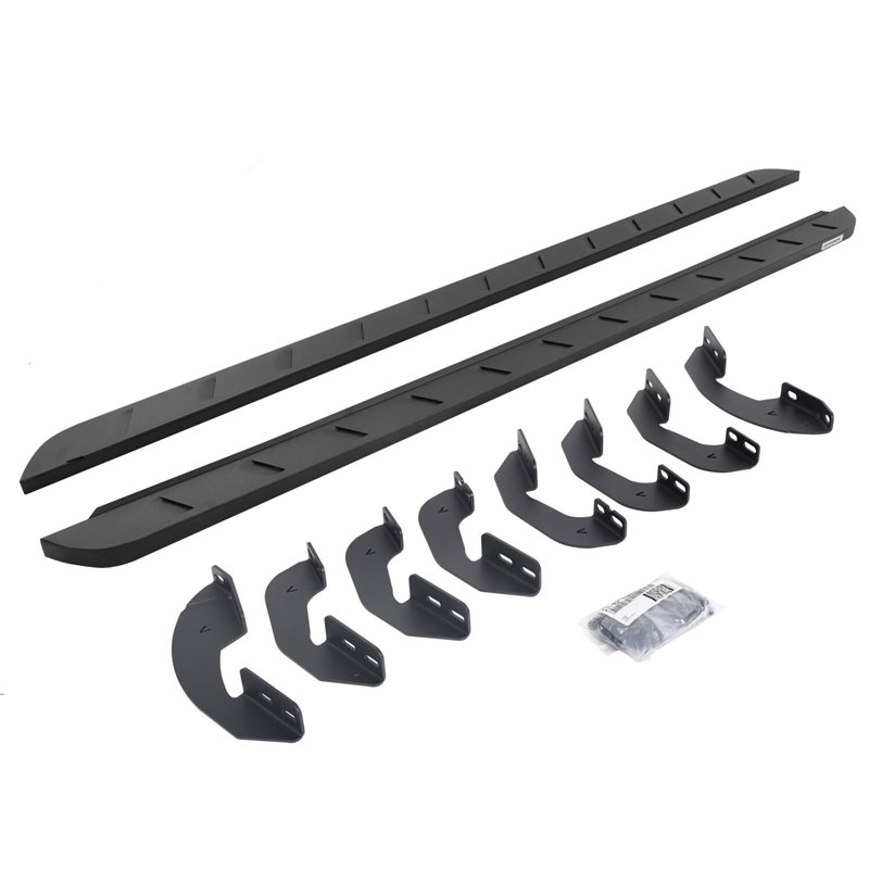 Go Rhino | RB10 Slim Line Running Boards with Mounting Brackets Kit - Double Cab - Tundra 2007-2021