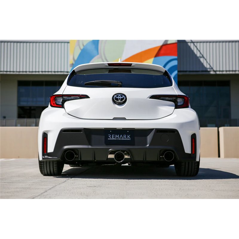 REMARK | Catback Exhaust, Elite Spec Burnt Ti Center Cover - GR Corolla 1.6T 2023-2025 REMARK Cat-Back Exhausts