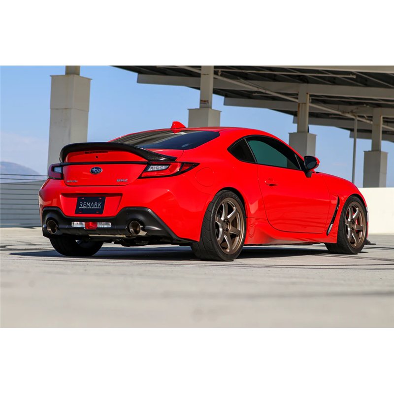 REMARK | Axleback Exhaust w/ Muffler, Stainless Single Wall Tips - BRZ / GR86 2.4L 2022-2025 REMARK Axle-Back Exhausts