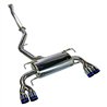 REMARK | Catback Exhaust, Sports Touring Spec, Burnt Quad Tips (non-resonated) - WRX / WRX STi 2008-2014 REMARK Cat-Back Exha...