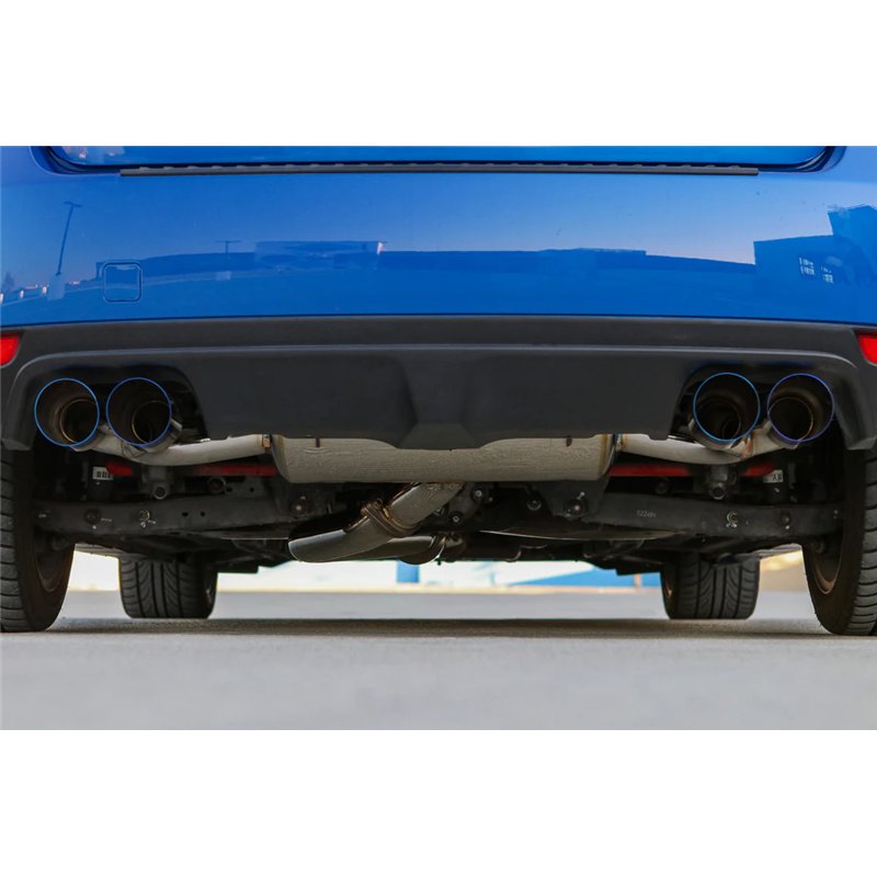 REMARK | Catback Exhaust, Sports Touring Spec, Stainless Quad Tips (non-resonated) - WRX / WRX STi 2008-2014 REMARK Cat-Back ...