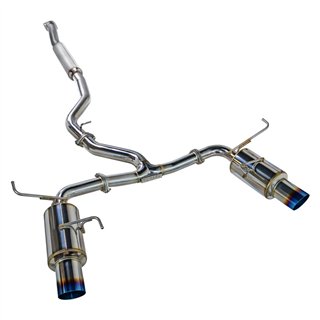 REMARK | Catback Exhaust, Dual R1 Spec Burnt Stainless (Resonated) - WRX / WRX STi 2.0T / 2.5T 2015-2021 REMARK Cat-Back Exha...
