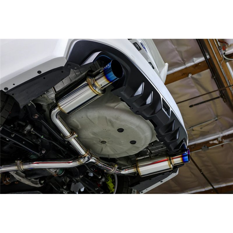 REMARK | Catback Exhaust, Dual R1 Spec Burnt Stainless (Resonated) - WRX / WRX STi 2.0T / 2.5T 2015-2021 REMARK Cat-Back Exha...