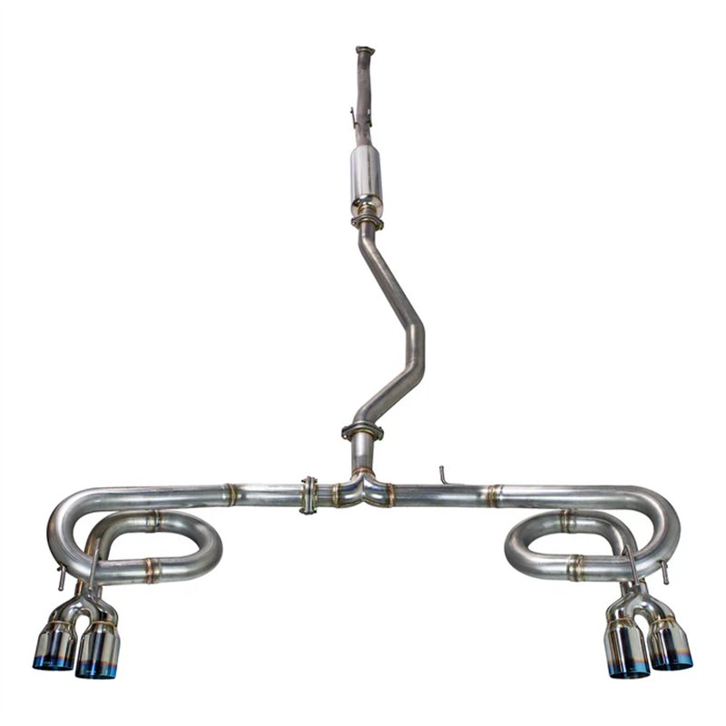 REMARK | Catback Exhaust, Burnt Stainless Tip - Civic 2.0L 2022-2026 REMARK Cat-Back Exhausts