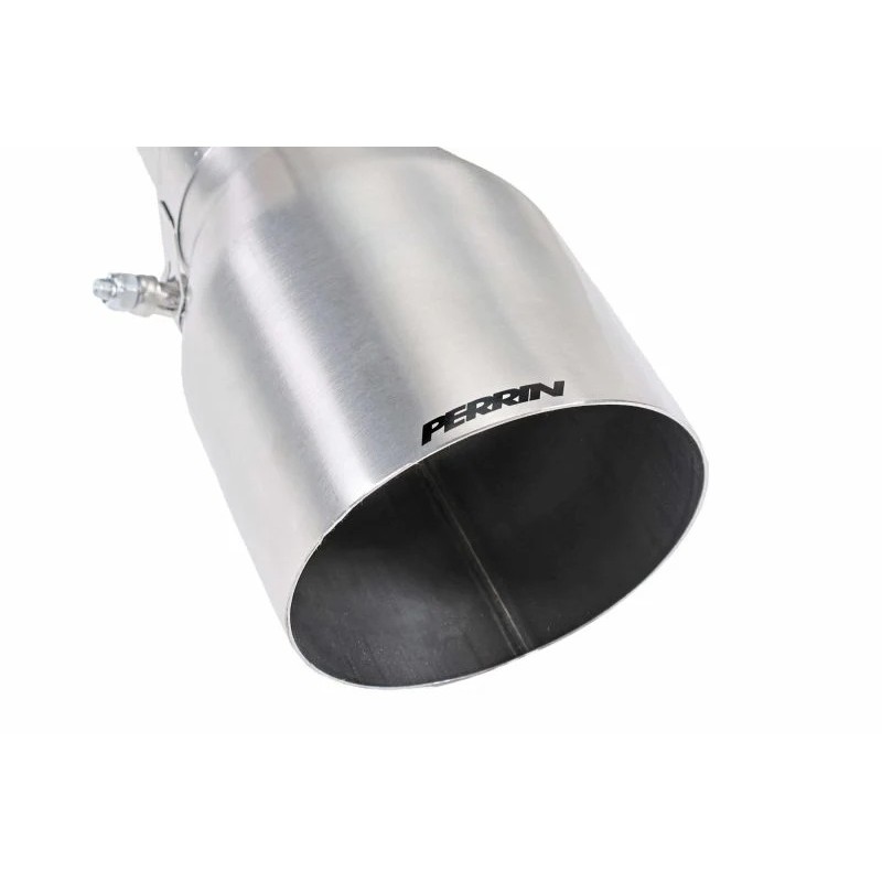 PERRIN | Cat-Back Exhaust Single Exit 4.5in Tip - WRX 2022-2026 PERRIN Performance Axle-Back Exhausts