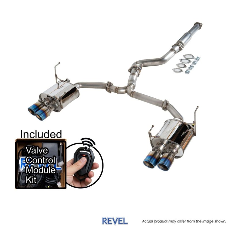 REVEL | Medallion Touring Premier Cat-Back Exhaust Titanium - WRX 2022-2026 REVEL Cat-Back Exhausts