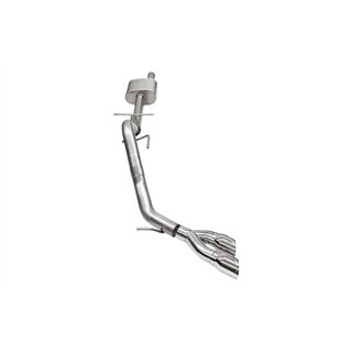 CORSA | 3in. Cat-Back Exhaust; Xtreme Sound Level; 4in.Polished Pro-Series Slash Cut Twi - Ranger 2.3T 2024-2025