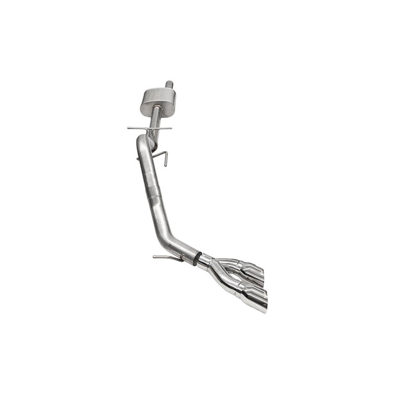 CORSA | 3in. Cat-Back Exhaust; Xtreme Sound Level; 4in.Polished Pro-Series Slash Cut Twi - Ranger 2.3T 2024-2025