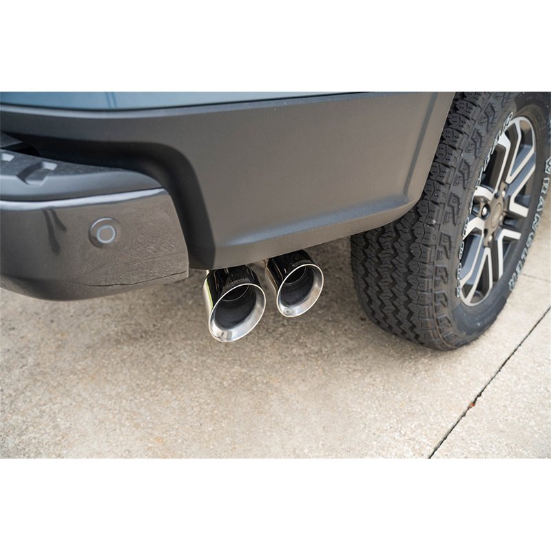 CORSA | 3in. Cat-Back Exhaust; Xtreme Sound Level; 4in.Polished Pro-Series Slash Cut Twi - Ranger 2.3T 2024-2025