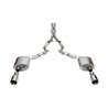 CORSA | 3.0in. Dual Rear Exit Cat-Back Exhaust System with 4.5in. Polished Straight Cut - Mustang 5.0L 2024-2025