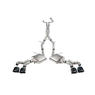 CORSA | 3in. Cat-Back Exhaust with Dual Mode Active Exhaust; Double X-Pipe; Dual R - CT5 6.2L 2022-2025