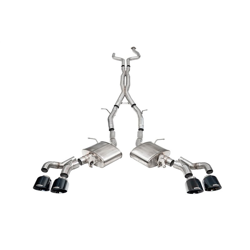 CORSA | 3in. Cat-Back Exhaust with Dual Mode Active Exhaust; Double X-Pipe; Dual R - CT5 6.2L 2022-2025