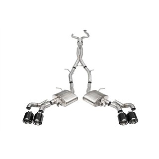 CORSA | 3in. Cat-Back Exhaust with Dual Mode Active Exhaust; Double X-Pipe; Dual R - CT5 6.2L 2022-2025