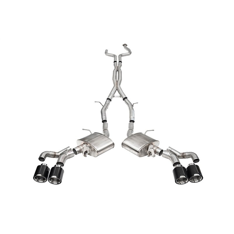 CORSA | 3in. Cat-Back Exhaust with Dual Mode Active Exhaust; Double X-Pipe; Dual R - CT5 6.2L 2022-2025
