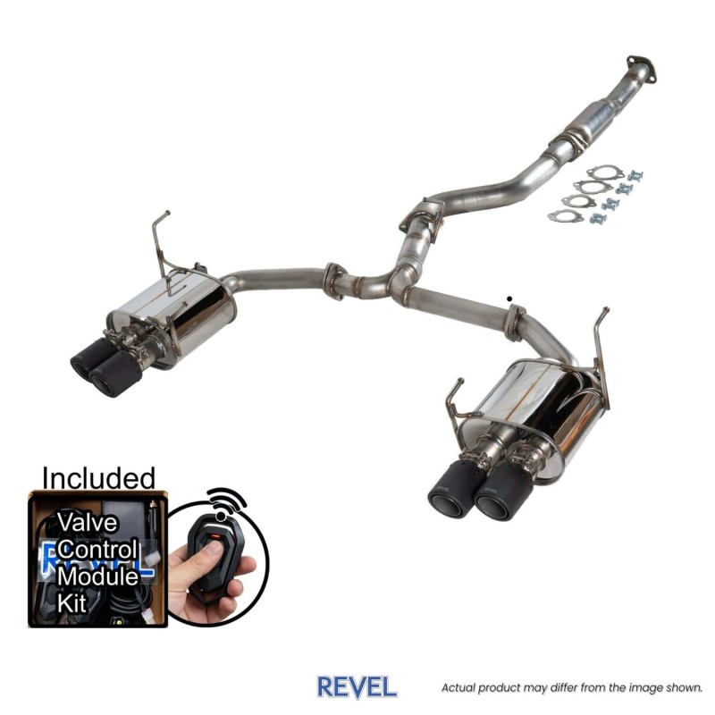REVEL | Medallion Touring Premier Cat-Back Exhaust Carbon - WRX STi 2015-2021 REVEL Cat-Back Exhausts