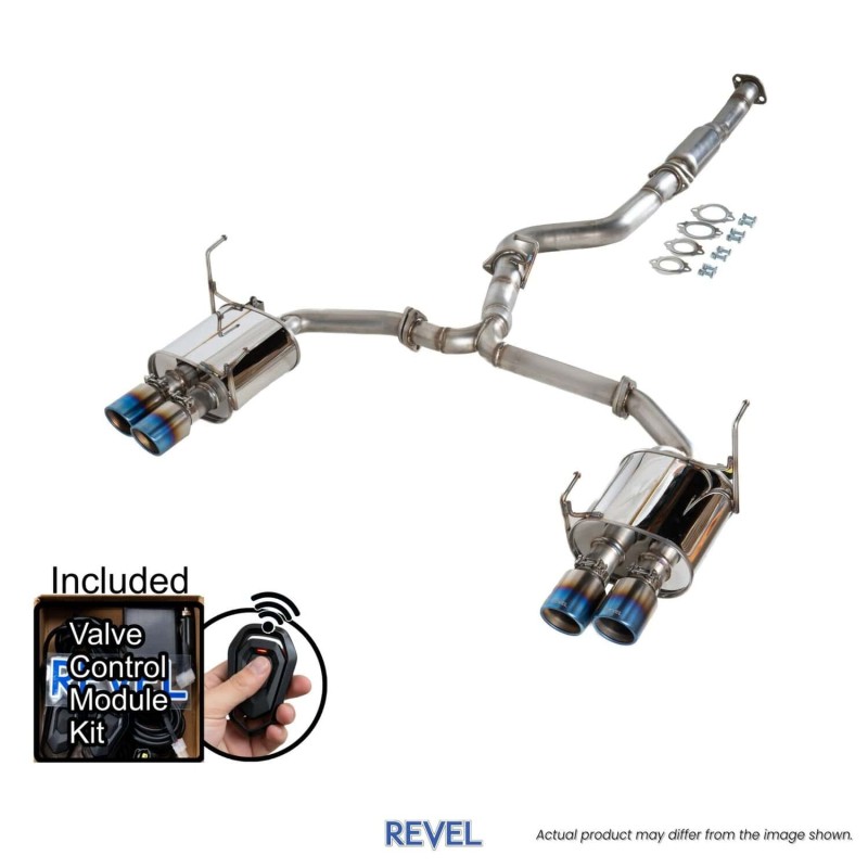 REVEL | Medallion Touring Premier Cat-Back Exhaust Titanium - WRX STi 2015-2021 REVEL Cat-Back Exhausts
