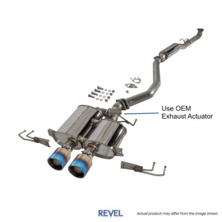 REVEL | Medallion Touring Premier Cat-Back Exhaust Titanium - Civic Type R FL5 2023-2026 REVEL Cat-Back Exhausts