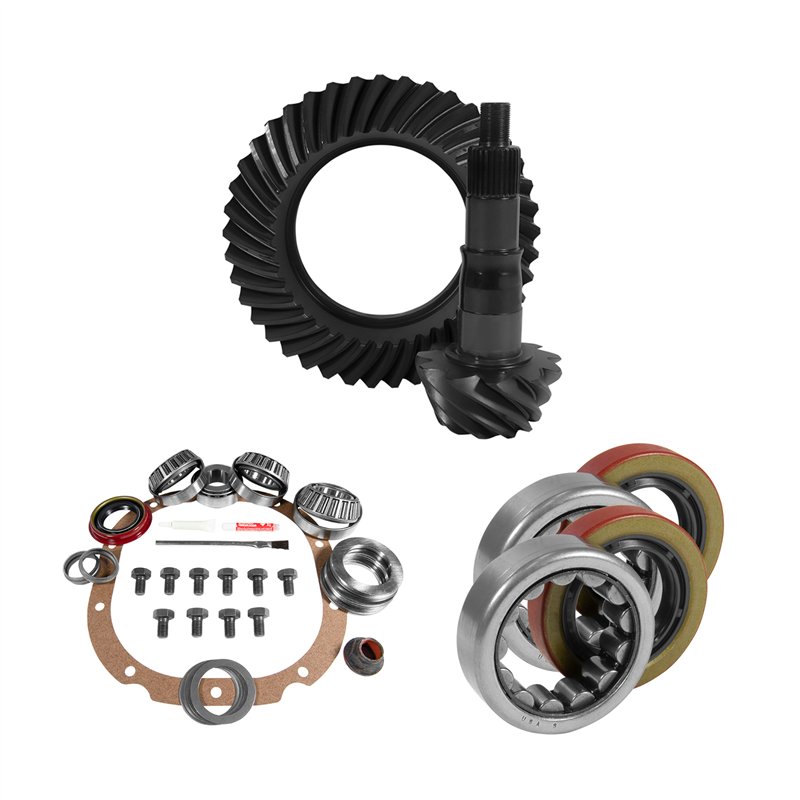 Yukon Gear & Axle | 8.8" Ford 3.73 Rear Ring & Pinion, Install Kit, 2.25" OD Axle Bearings & Seals 