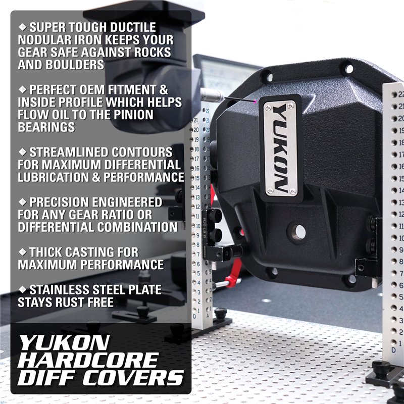 Yukon Gear & Axle | Yukon Hardcore Diff Cover for Dana 80 Rear Differential  - Ram 2500 / 3500 / F-350 2000-2015