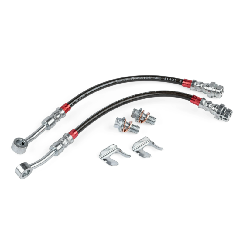 APR | Braided Stainless Steel Brake Lines (Set of 2) - Rear - Audi / Volkswagen 2015-2026