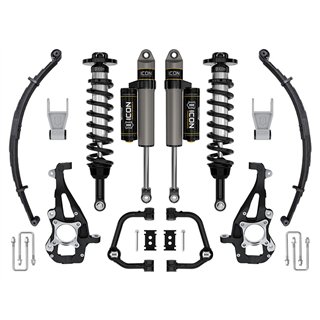 ICON | 4WD 3.5-4.5" STAGE 2 SUSPENSION SYS TUBULAR UCA / LEAF PACK - F-150 2021-2024