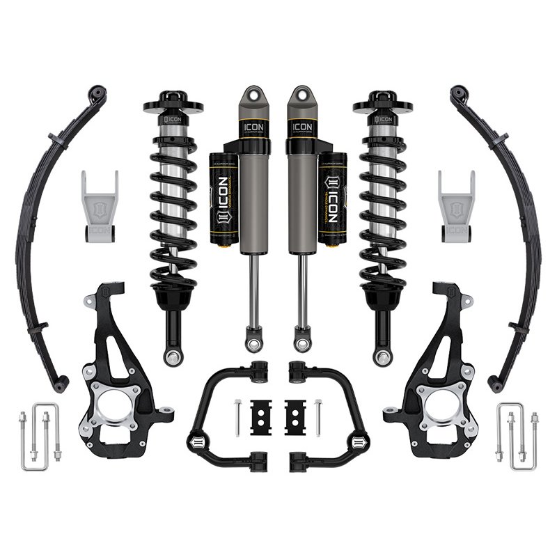 ICON | 4WD 3.5-4.5" STAGE 2 SUSPENSION SYS TUBULAR UCA / LEAF PACK - F-150 2021-2024