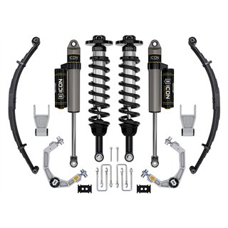 ICON | 4WD 2.5-3" STAGE 2 SUSPENSION SYS BILLET UCA / LEAF PACK - F-150 2021-2024