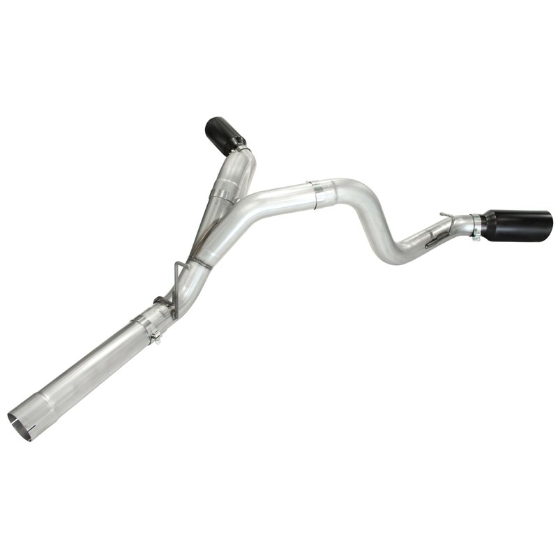 aFe Power | ATLAS 4 IN Aluminized Steel DPF-Back Exhaust System w/Black Tip