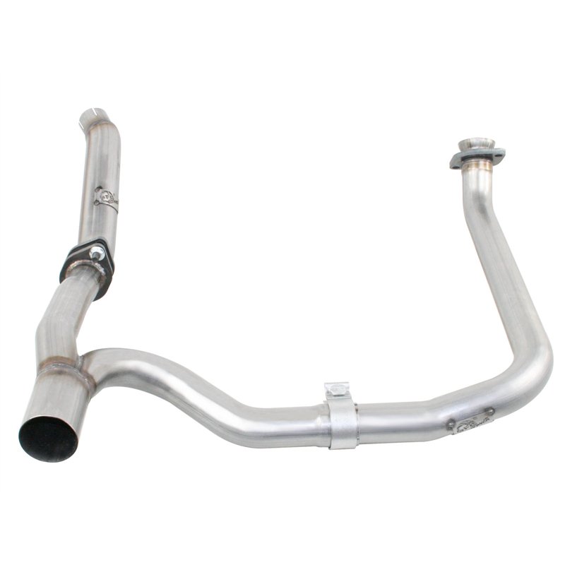 aFe Power | Twisted Steel 2 IN-2-1/2 IN Aluminized Steel Loop-Delete Downpipe & Y-Pipe - Wrangler (JK) 3.6L 2012-2018
