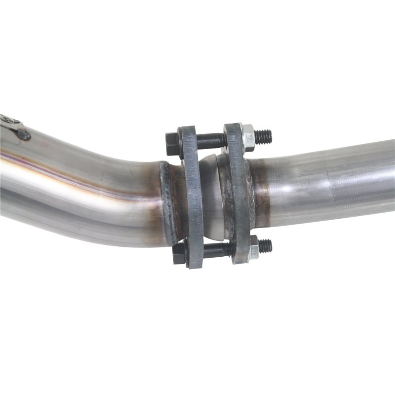 aFe Power | Twisted Steel 2 IN-2-1/2 IN Aluminized Steel Loop-Delete Downpipe & Y-Pipe - Wrangler (JK) 3.6L 2012-2018